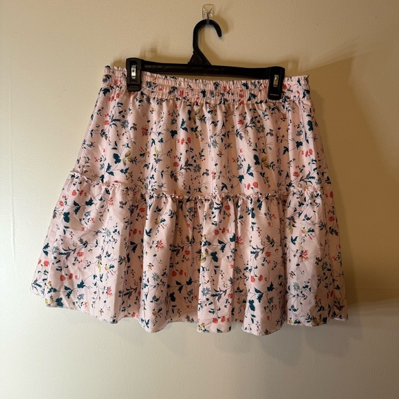 Pink Tiered Skater Mini Skirt - Picture 2 of 5